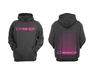 Wiseco Pullover Hoodie Gradient Design Pink, Small