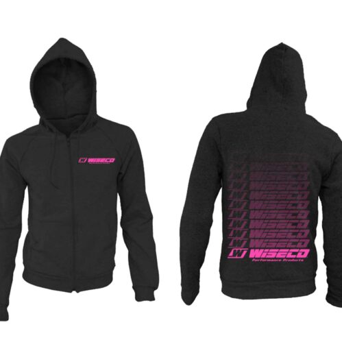 Wiseco Zip Up Hoodie Gradient Design, Pink, 5X-Lrg