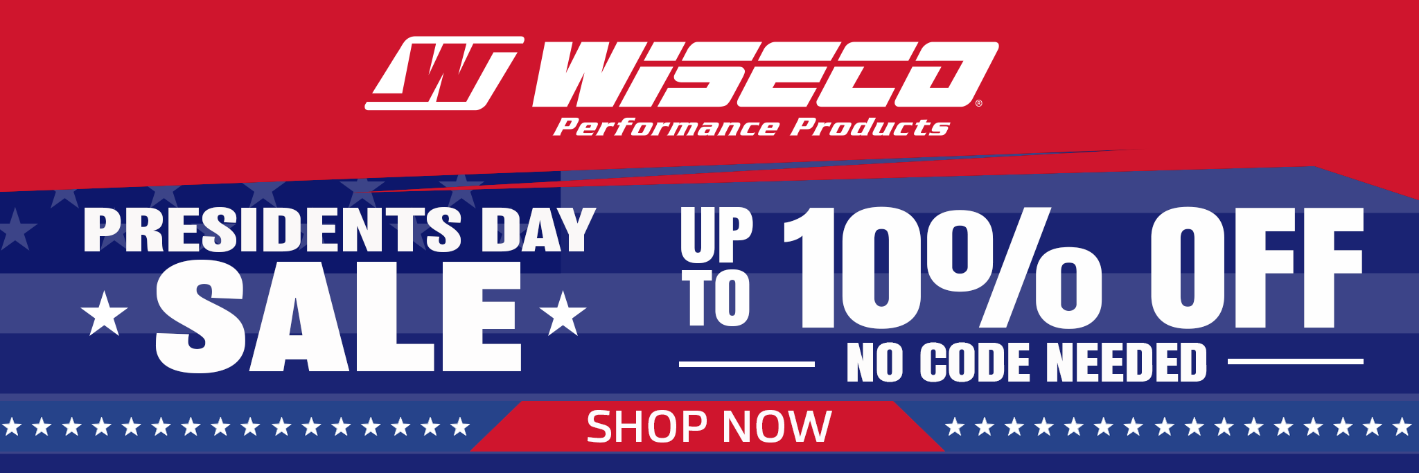 Wiseco Presidents Day Sale